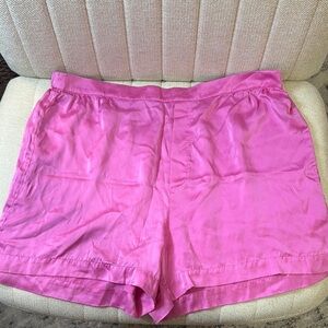 Eberjey silk Pink Shorts with Elastic Waistband